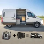 Camping Module 2025 off Road Campervan Sale Conversion Kit Camper Vanbox Modular Campervan for Travel