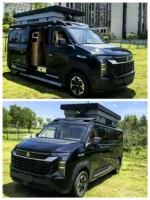 Sinotruk Pioneer Pop Top Camper Van 2.0t Diesel 8at B Type RV with Electric Lifting Roof